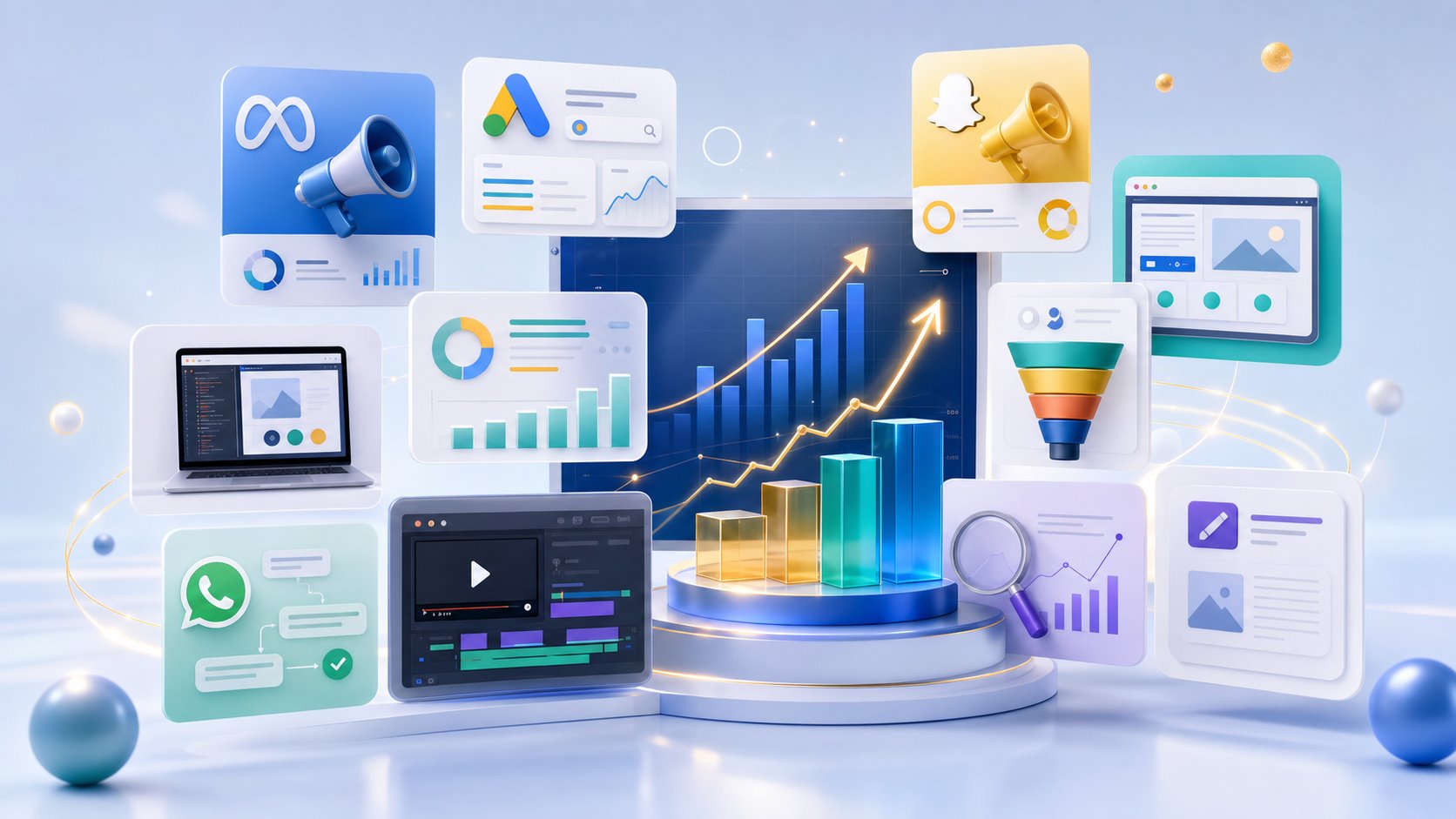 Premium digital marketing service collage